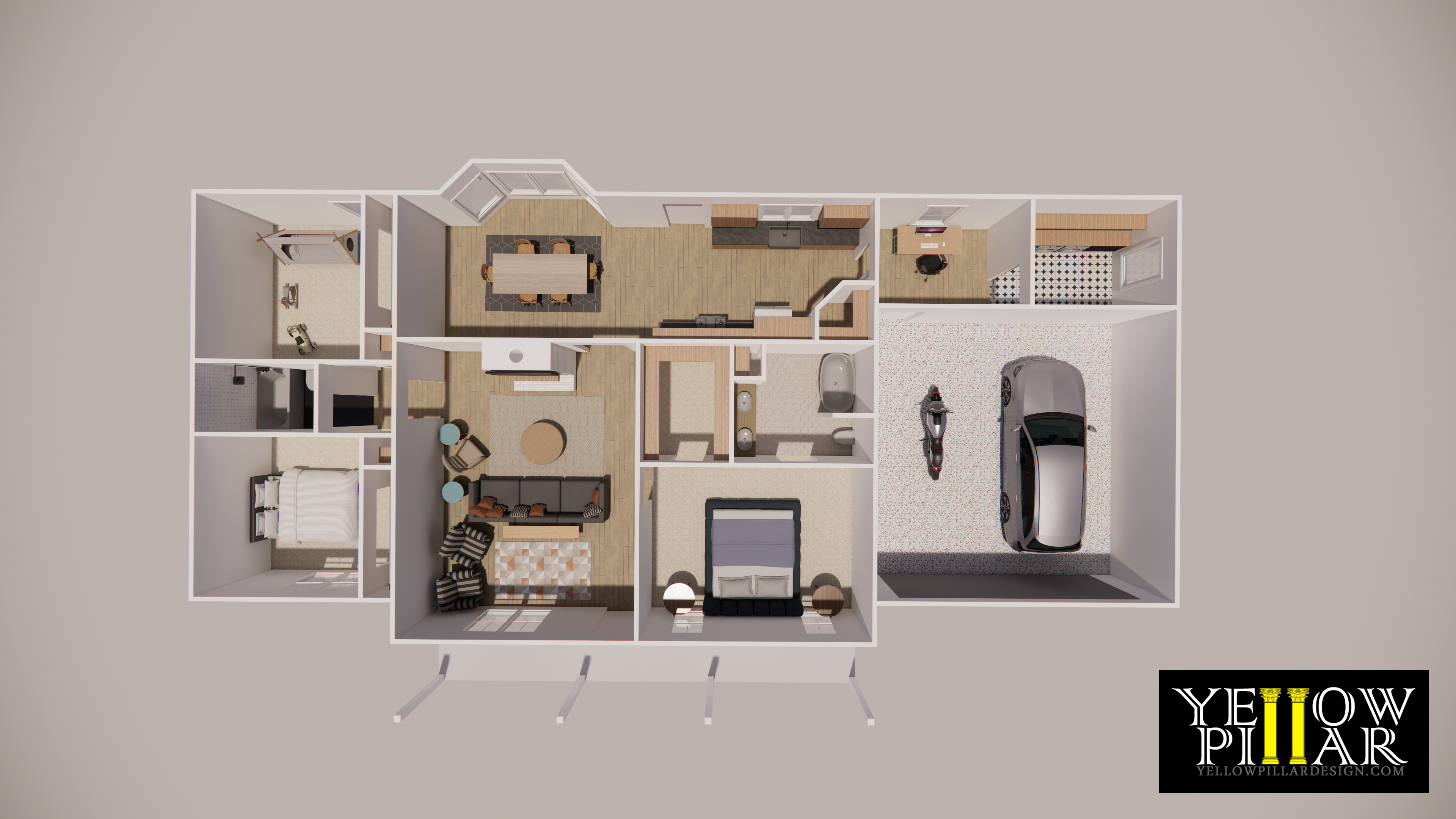 Rendered Floor Plan