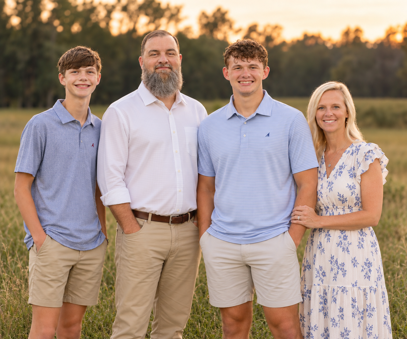 The Family Behind Yellow Pillar